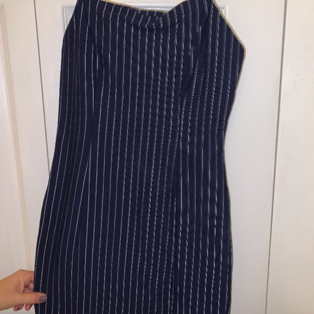 Blue striped forever 21 dress